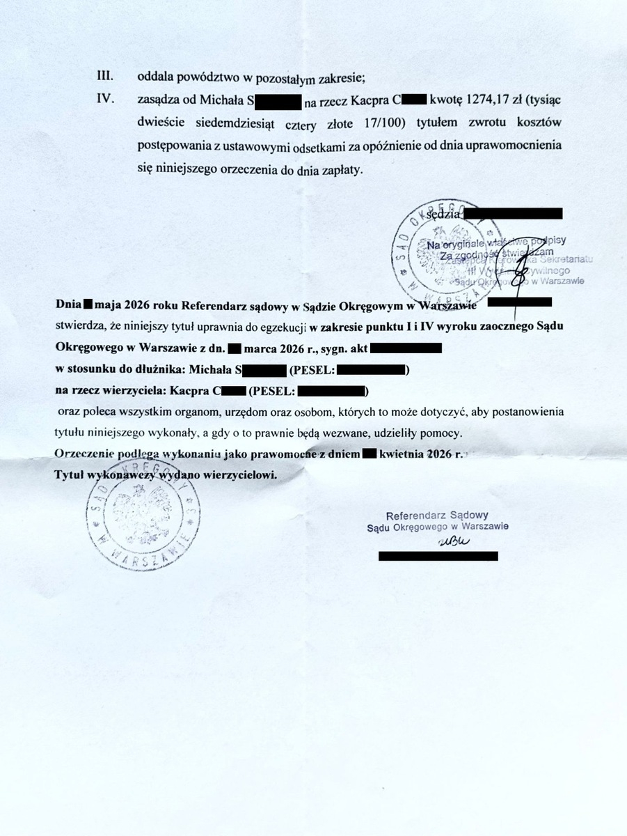 В польском суде защитили полицейского