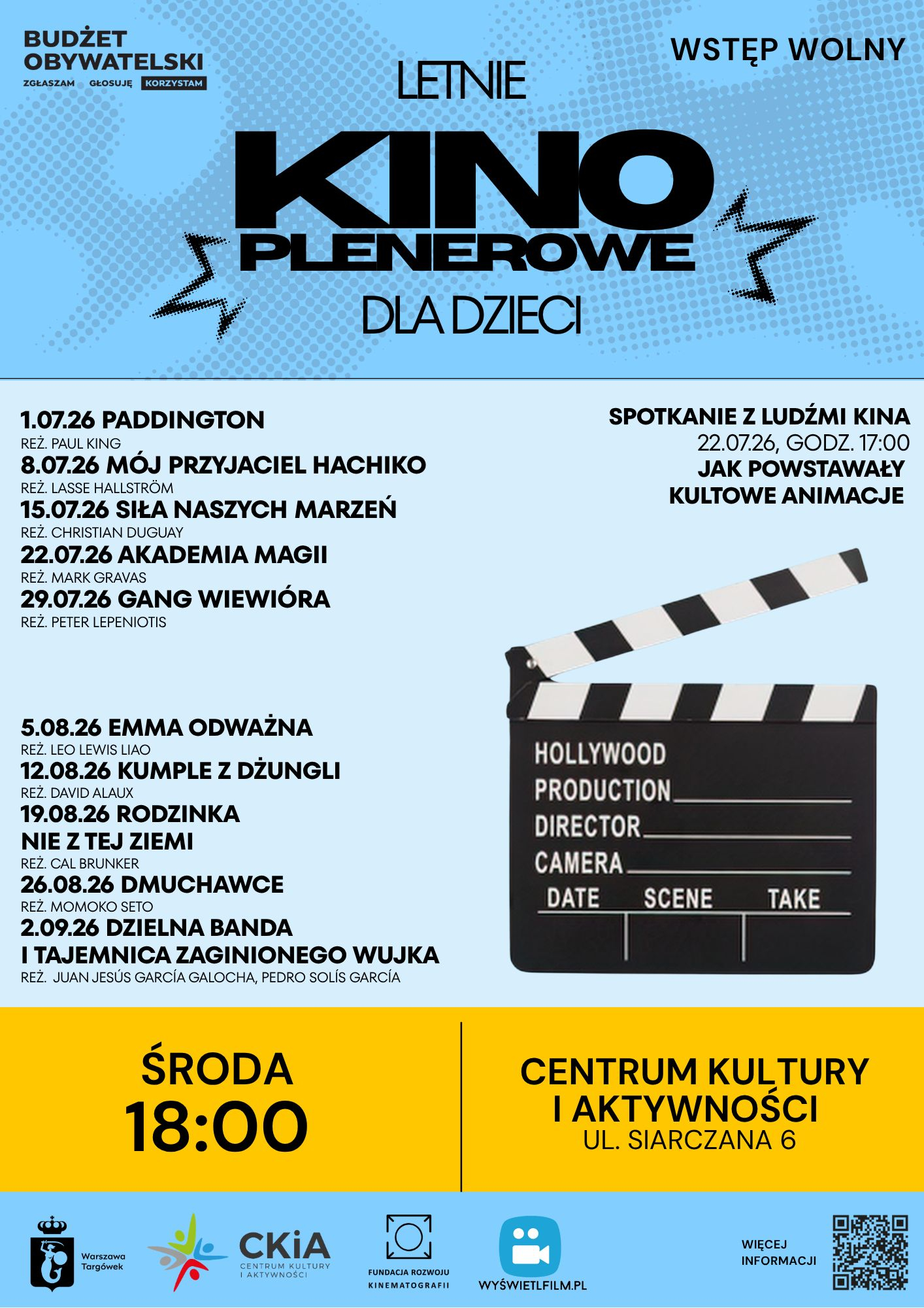 Letnie Kino Plenerowe na Targówku Dzieci