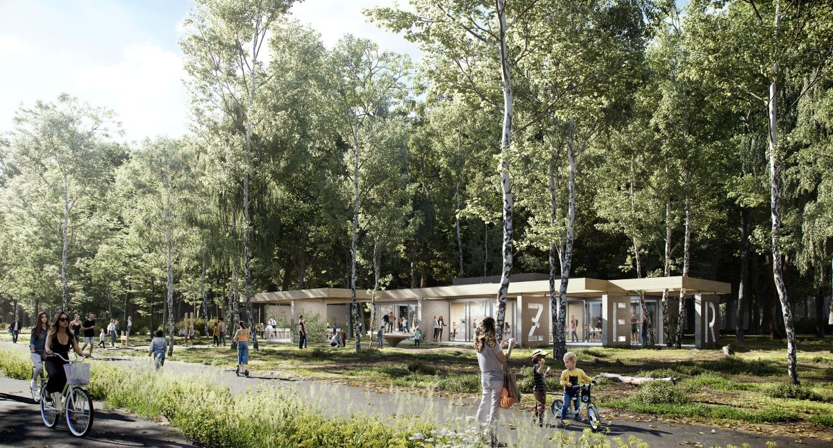 park zeranski pawilon projekt