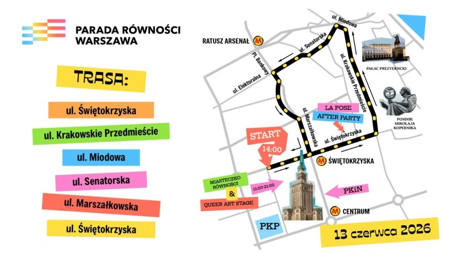parada rownosci mapa