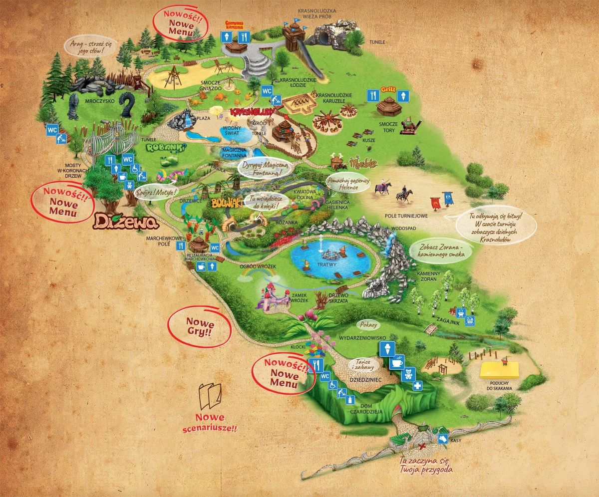 Magiczne ogrody mapa
